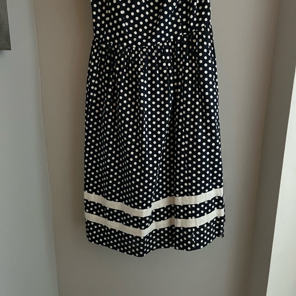 Navy Blue White Polka Dot dress, Bea & Dot by Modcloth, Size 1X - Picture 5 of 9